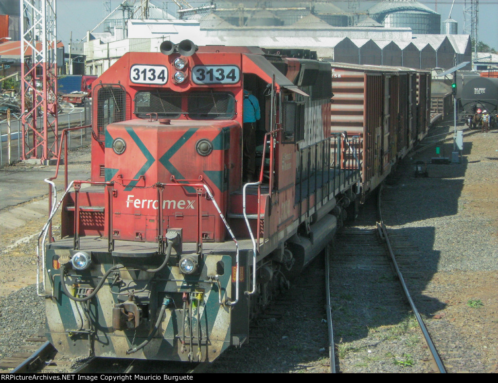 FXE SD40-2 leading a train